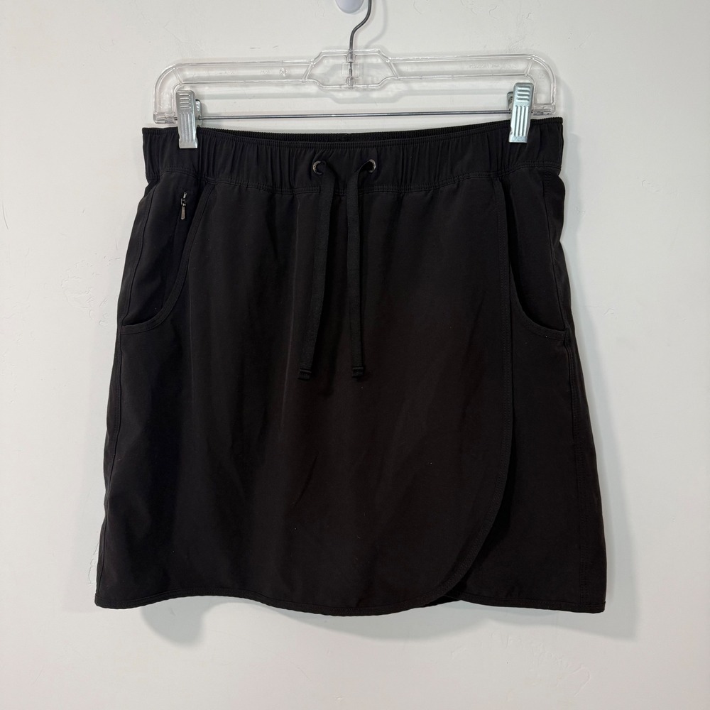 Patagonia Womens Fleetwith Skort Medium Black Excellent Hiking Travel 58635